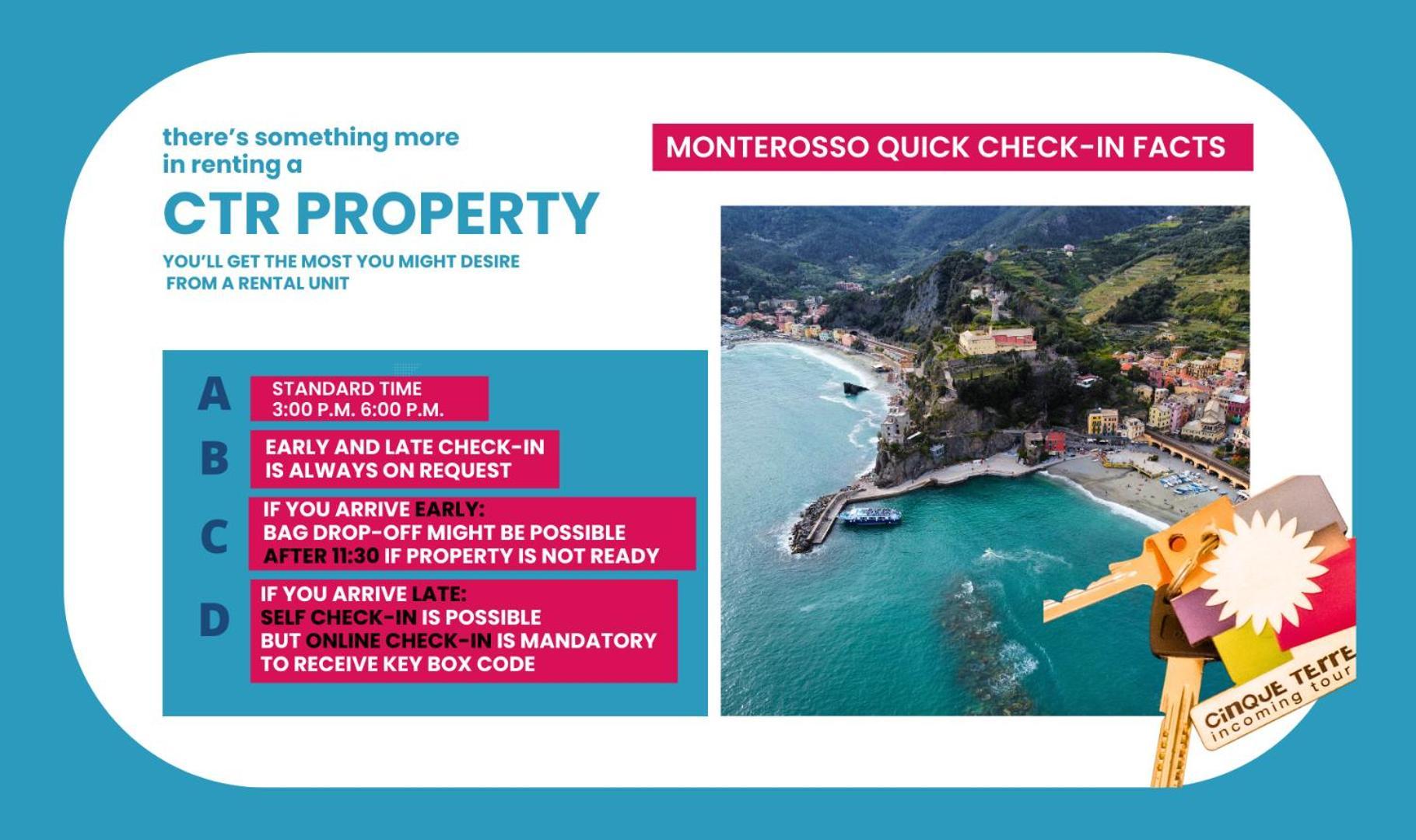 Scimiscià 2-bedroom Apartment with AC Monterosso al Mare Exterior foto